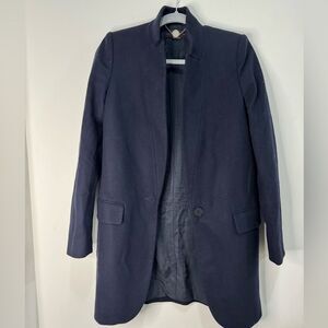 Stella McCartney Lana Wool and Cashmere Single Breasted Coat
